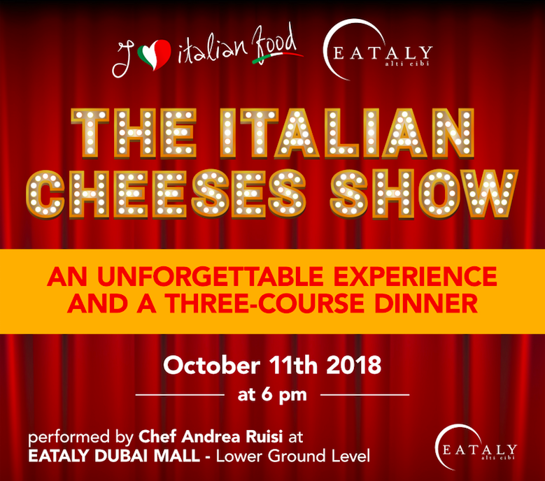 100per100 Italian Show – Prima fermata Dubai con The Italian Cheeses Show