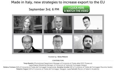 100per100 Italian Talks: European synergies for the development of Made in Italy export