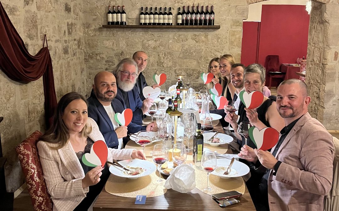A 100% Tuscan experience for the German press.